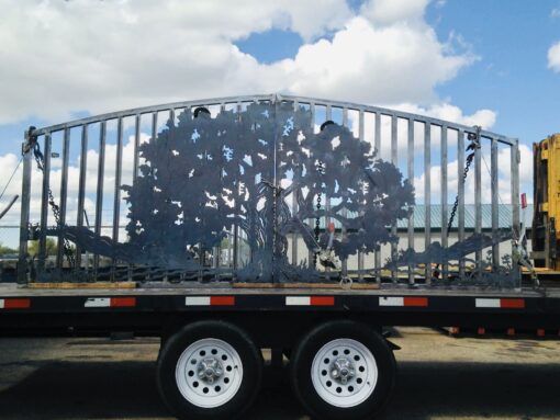 Oak Tree Driveway Gate