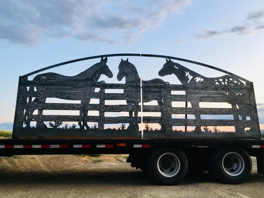 Horse Driveway Gate