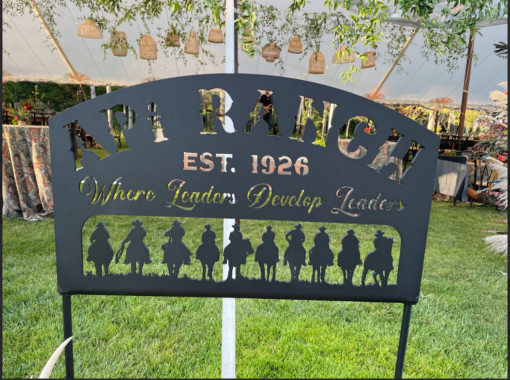 cowboys metal silhouette sign