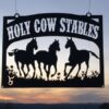 Holy Cow Stables Sign