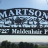 "Martson" custom metal farm sign