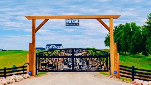 M&B Ranch gate and sign