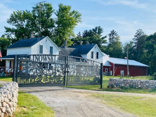 Kalinowski Farm Metal Driveway Gate